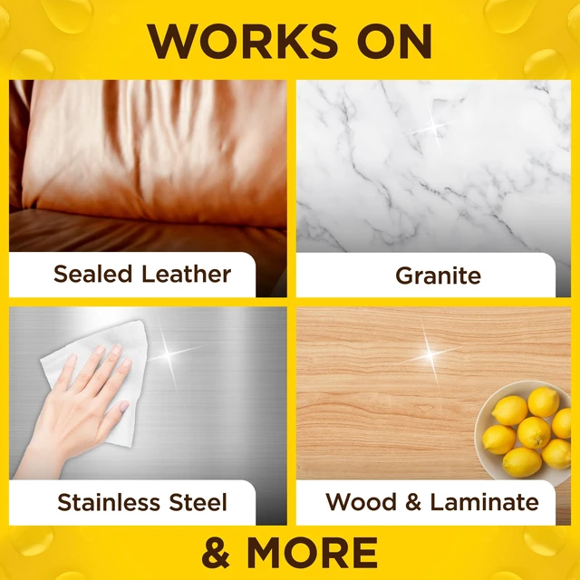 Alt view image 4 of 6 - Pledge Expert Care Enhancing Wood Wipes, Lemon Scent, 24 Count, White