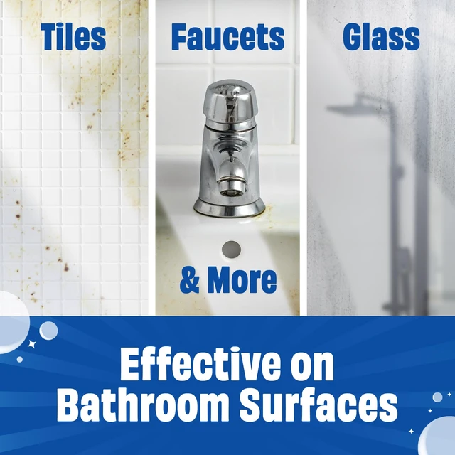 Alt view image 3 of 6 - Scrubbing Bubbles Easy Clean Quick Eraser Multipurpose Bathroom Cleaner Sponge for Shower & Tub Tiles, Sinks, Faucets, Counters, Toilets, Glass Doors & More, 4-Count