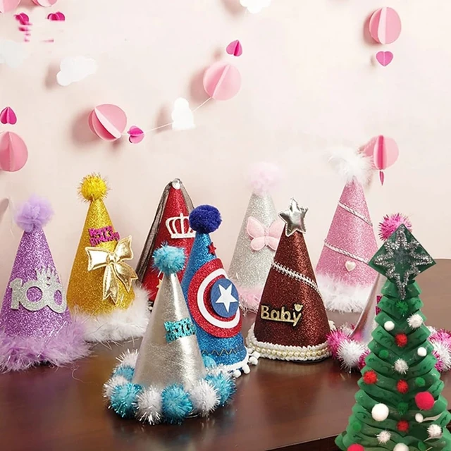 Alt view image 5 of 7 - 100pcs Glitter Tinsel Pom Poms Sparkle Balls (1cm, 200pcs) for DIY Craft Party Decoration Cat