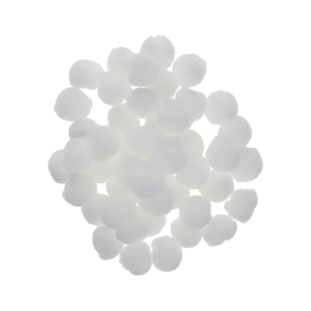 Alt view image 2 of 6 - Leisure Arts Essentials Pom Poms, White, 3/4in, 45 Pieces per Pack