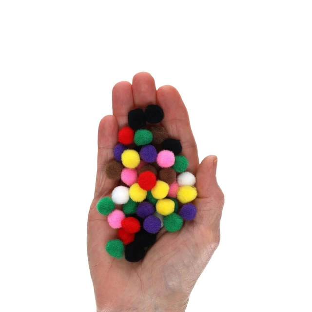 Alt view image 5 of 6 - Leisure Arts Essentials Pom Poms, White, 3/4in, 45 Pieces per Pack