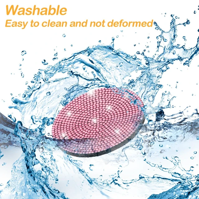Alt view image 6 of 6 - Osilly 2PCS 2.75Inch Rhinestone Cup Holder Coasters, Pink