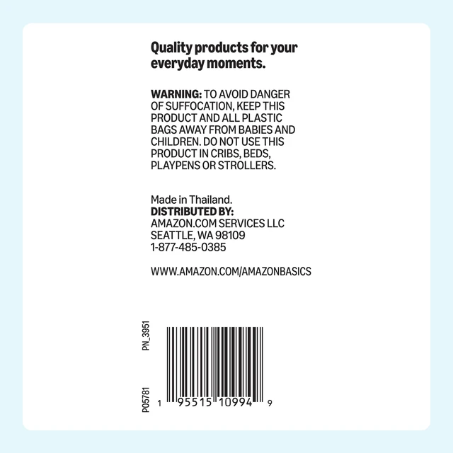 Alt view image 2 of 6 - Amazon Basics 5 1/8 x 4 11/16 Inches Square Snack Bags with Double Zipper, 100 Count