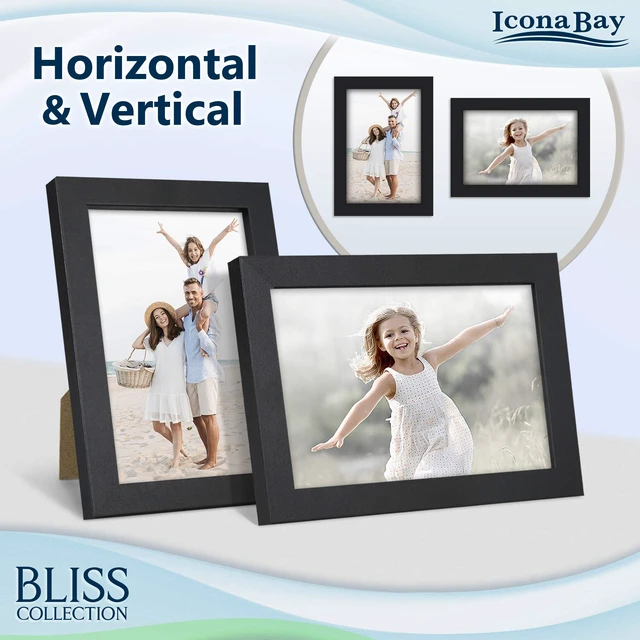 Alt view image 7 of 7 - Icona Bay 4x6 Black Picture Frame - Engineered Wood, Bliss Collection