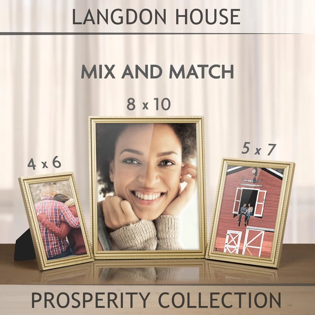 Alt view image 2 of 7 - Langdon House Prosperity Collection 4x6 Gold Picture Frame