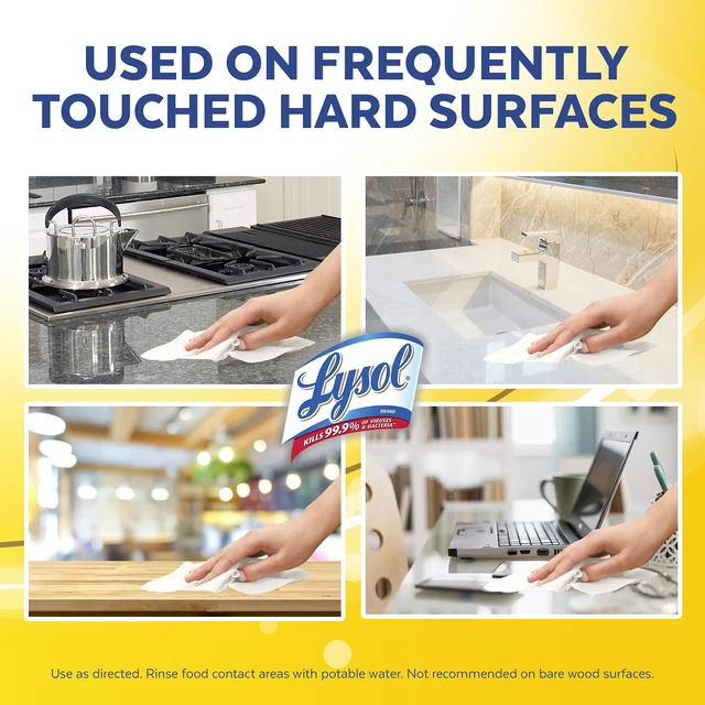 Alt view image 3 of 6 - Lysol Disinfectant Wipes Lemon & Lime Blossom, 35ct