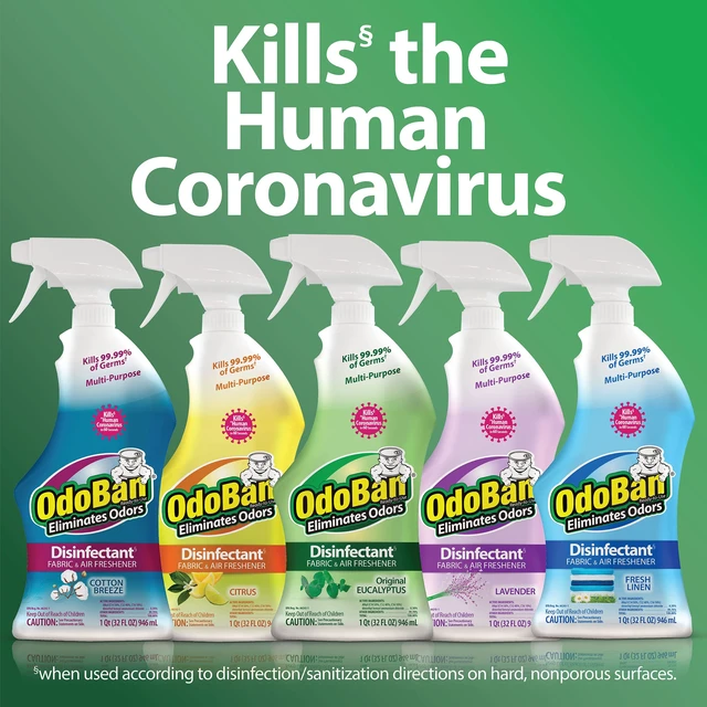 Alt view image 4 of 6 - OdoBan Ready-to-Use Disinfectant and Odor Eliminator, 32 Ounce Spray Bottle, Lavender Scent