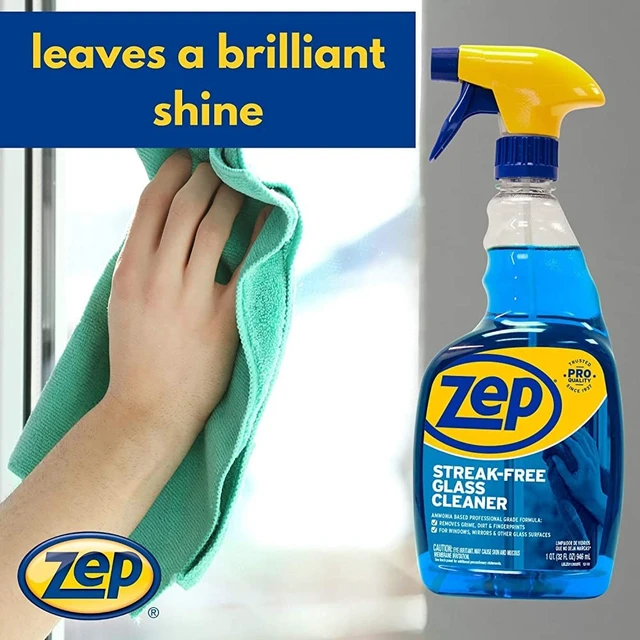 Alt view image 4 of 5 - Zep ZU112032 32oz Streak-Free Glass Cleaner Blue