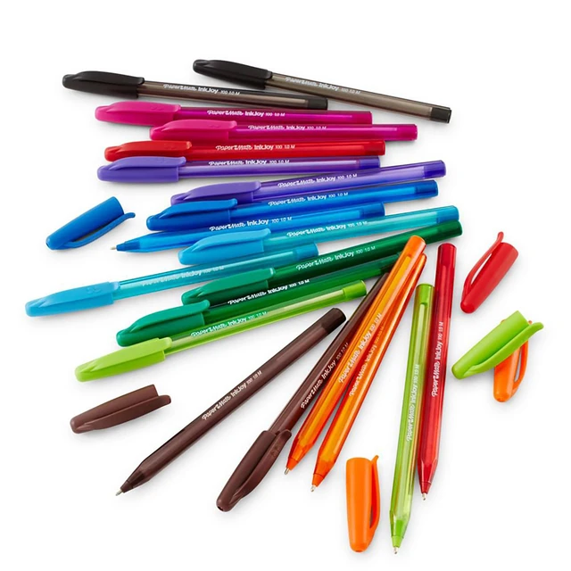 Alt view image 5 of 6 - Paper Mate InkJoy 100ST Ballpoint Pens, Medium Point 1.0mm, Assorted, 18 Count