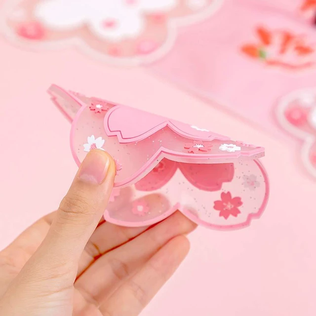 Alt view image 2 of 6 - Sakura 2PCS Cherry Blossom PVC Coffee Cup Mat Coaster Anti-Skid Small Kawaii