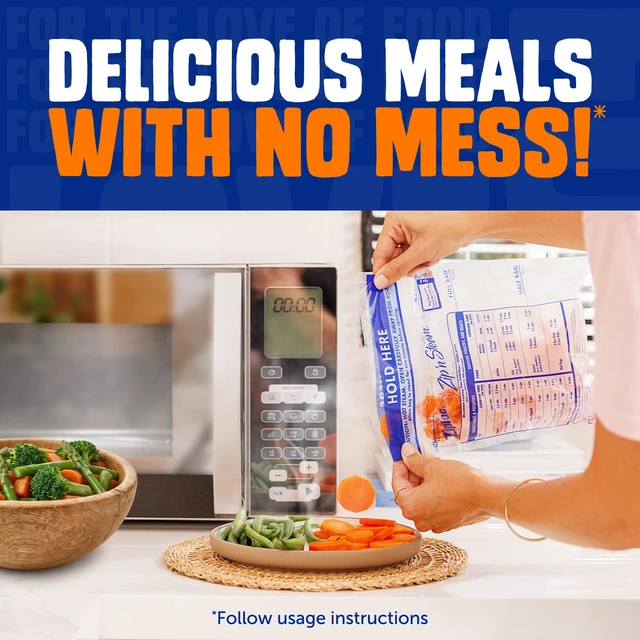 Alt view image 6 of 6 - Ziploc Zip 'n Steam Food Storage Cartons, Microwave Safe, 10 Count, for Meal Prep