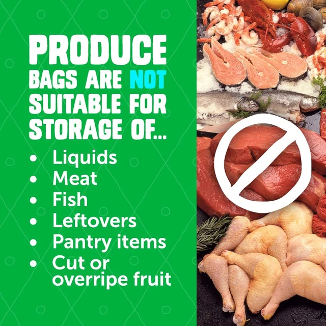 Alt view image 5 of 6 - Ziploc Seal Top Food Storage Produce Bags, 15 Bags