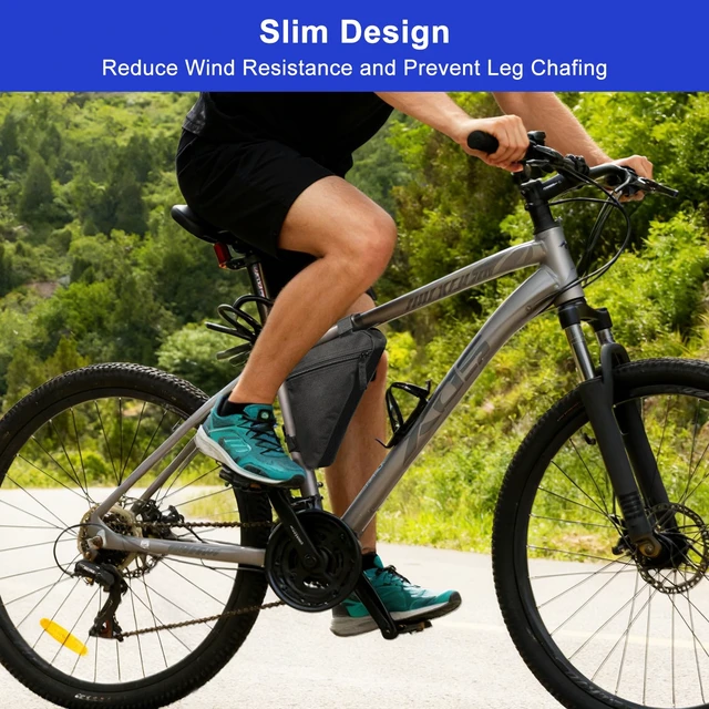 Alt view image 5 of 7 - Lightweight Triangle Bike Frame Bag for Mountain Road Bike, Small Black