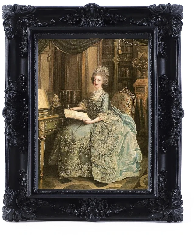 Main image of SIKOO 2.5x3.5 Vintage Antique Ornate Picture Frames with Glass Front for Tabletop Wall Hanging, Black Vintage Gallery Wall Decor