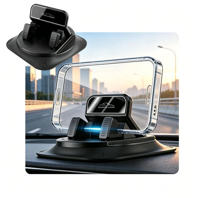 Main image of Car Dashboard Phone Holder 360 Rotatable Mount