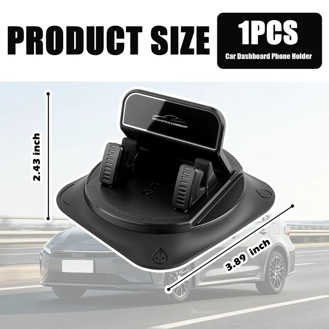 Alt view image 6 of 7 - Car Dashboard Phone Holder 360 Rotatable Mount