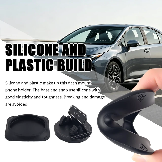 Alt view image 2 of 7 - Car Dashboard Phone Holder 360 Rotatable Mount