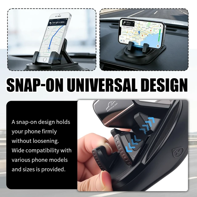 Alt view image 4 of 7 - Car Dashboard Phone Holder 360 Rotatable Mount