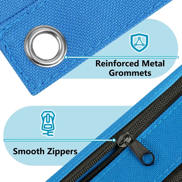 Alt view image 6 of 7 - Forvencer Clear Zipper Pencil Pouch for 3 Ring Binder