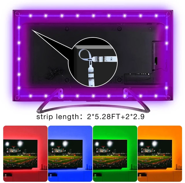 Alt view image 3 of 6 - DAYBETTER LED Lights for TV 85-Inch, 20ft LED Backlight for 85-100 Inch