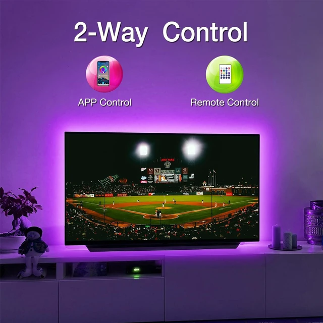Alt view image 4 of 6 - DAYBETTER LED Lights for TV 85-Inch, 20ft LED Backlight for 85-100 Inch