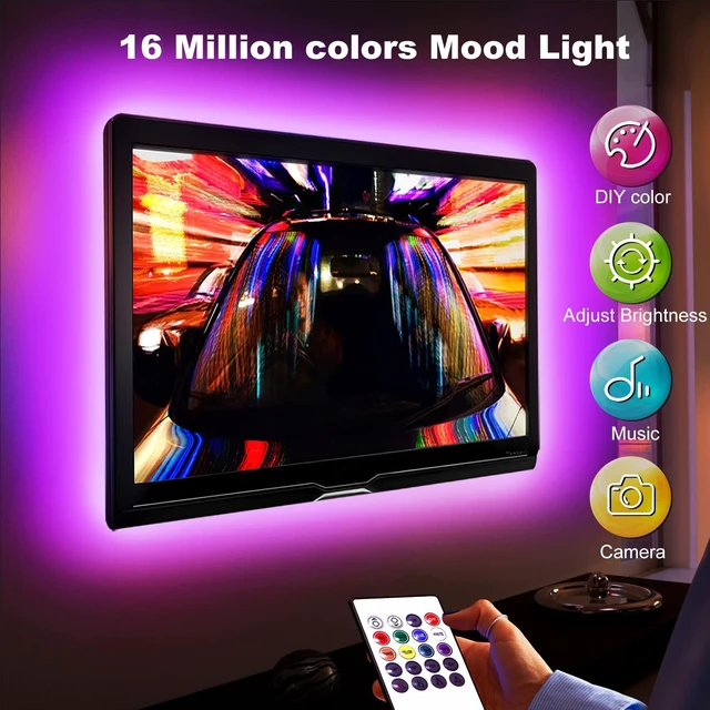 Alt view image 2 of 6 - DAYBETTER LED Lights for TV 85-Inch, 20ft LED Backlight for 85-100 Inch