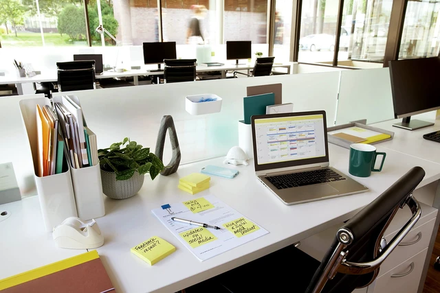 Alt view image 4 of 7 - Post-it Notes, 3in x 3in, 4 Pads, 50 Sheets per Pad, Canary Yellow, School & Office Supplies