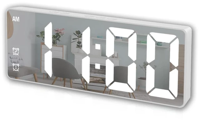 Main image of Small White Digital Alarm Clock