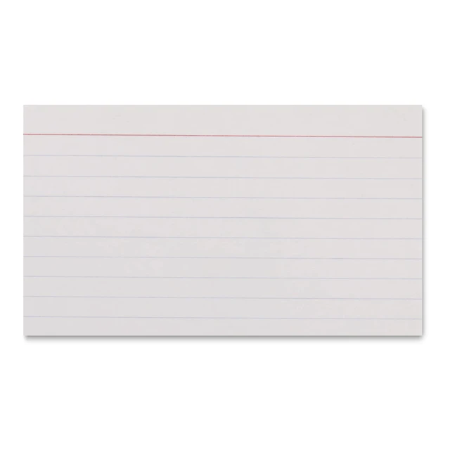 Alt view image 4 of 7 - Amazon Basics Heavy Weight Ruled Index Cards, White, 3" x 5", 300 Count (Pack of 3)