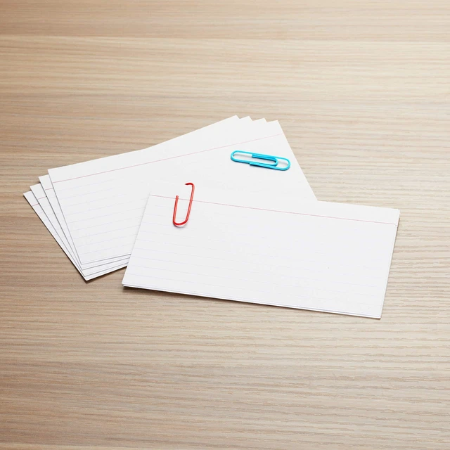 Alt view image 3 of 7 - Amazon Basics Heavy Weight Ruled Index Cards, White, 3" x 5", 300 Count (Pack of 3)
