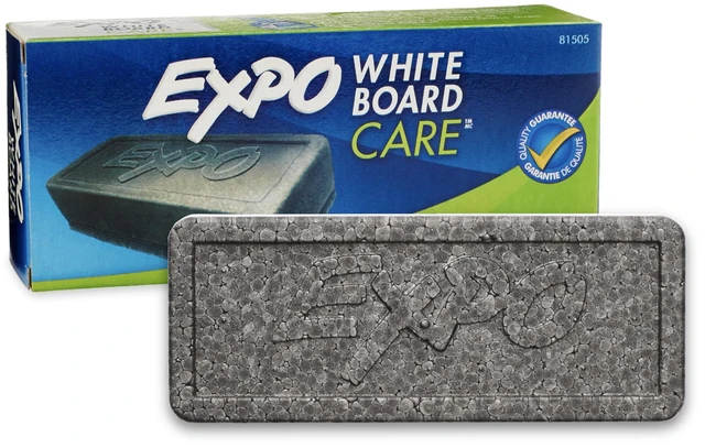 Main image of EXPO Dry Erase Soft Pile Block Whiteboard Eraser, 5-1/8 in. x 1-1/2 in.