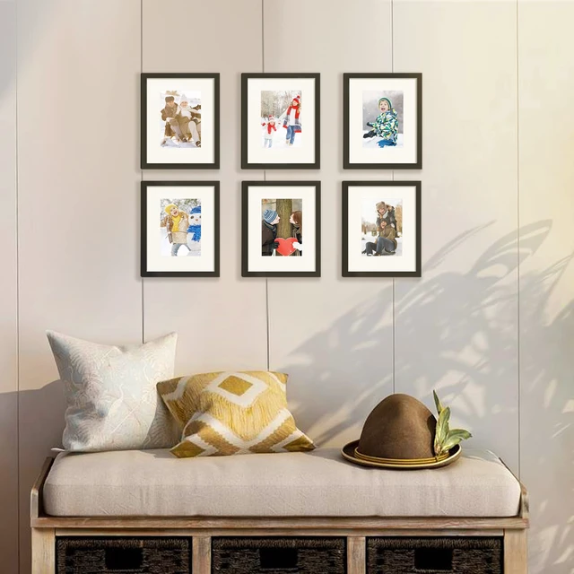 Alt view image 2 of 6 - Upsimples 8x10 Picture Frame Black, Wall Decor Photo Frame 1 Pack