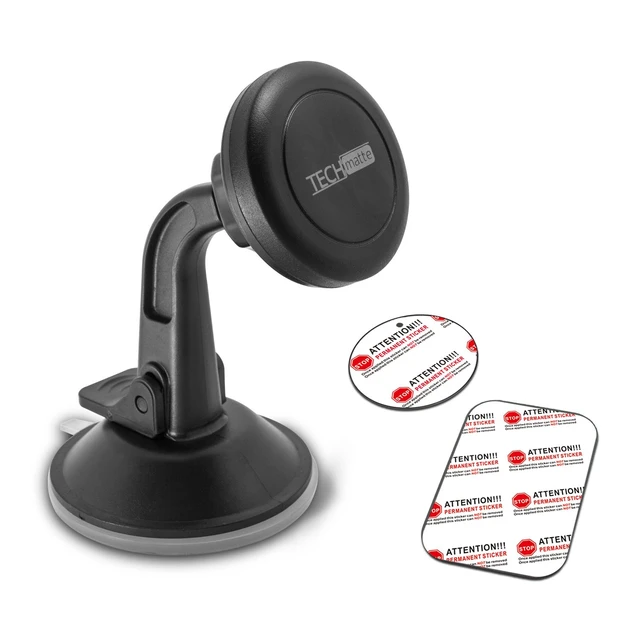 Alt view image 5 of 6 - TechMatte Magnetic Car Phone Mount for Dashboard