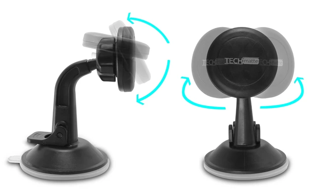 Alt view image 4 of 6 - TechMatte Magnetic Car Phone Mount for Dashboard