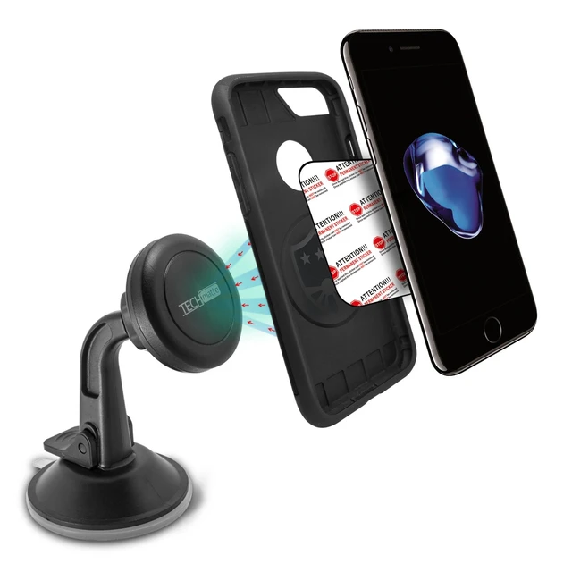 Alt view image 6 of 6 - TechMatte Magnetic Car Phone Mount for Dashboard