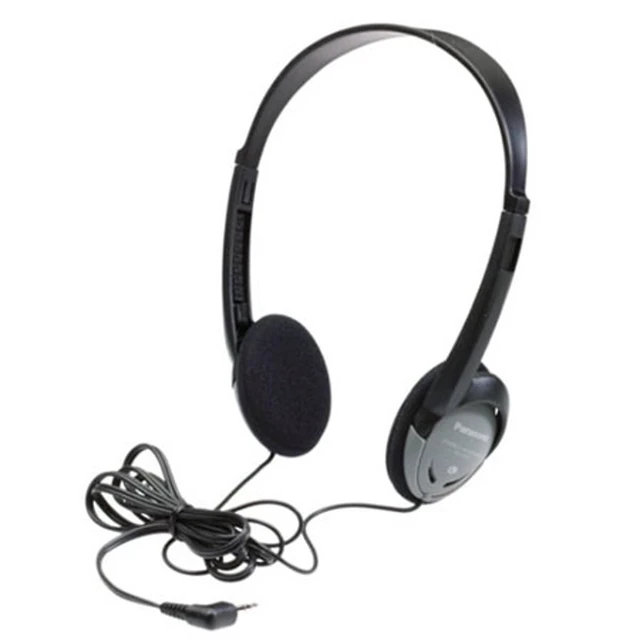 Alt view image 6 of 6 - Panasonic RP-HT21 On-Ear Lightweight Headphones, XBS, Black & Silver
