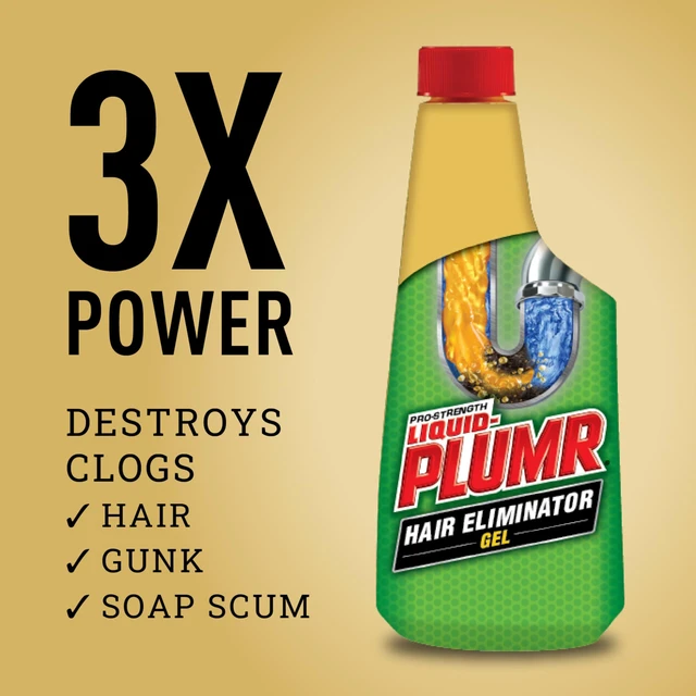Alt view image 5 of 6 - Liquid-Plumr Pro-Strength Hair Eliminator Gel Clog Remover, 16fl.oz.