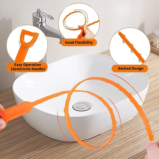 Alt view image 3 of 6 - 3 Pcs 25in Drain Snake Hair Clog Auger Clog Remover