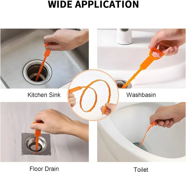 Alt view image 5 of 6 - 3 Pcs 25in Drain Snake Hair Clog Auger Clog Remover