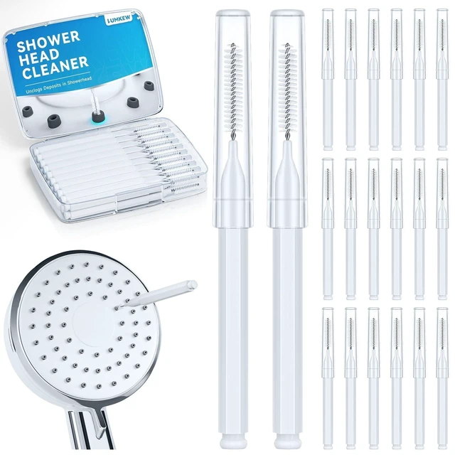Main image of Lumkew Shower Head Cleaning Brush for Small Hole, White