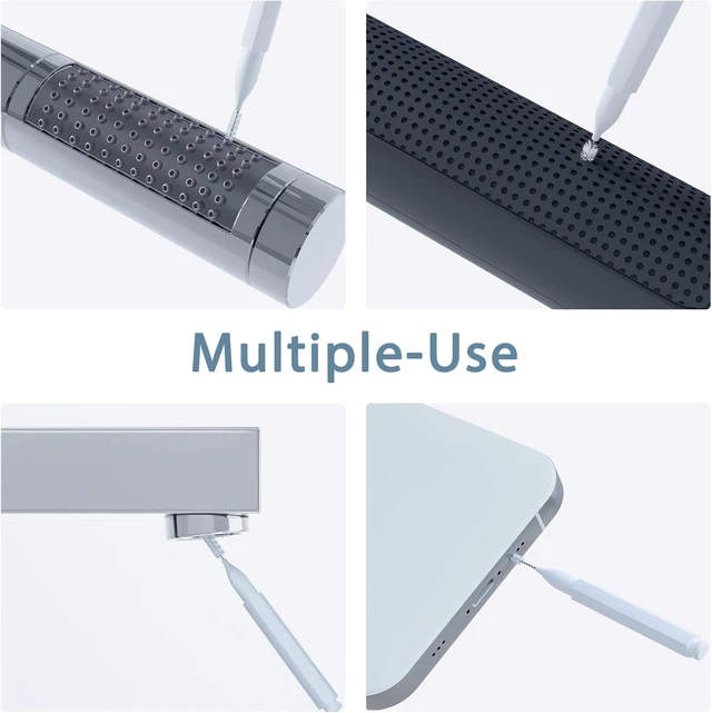 Alt view image 4 of 7 - Lumkew Shower Head Cleaning Brush for Small Hole, White