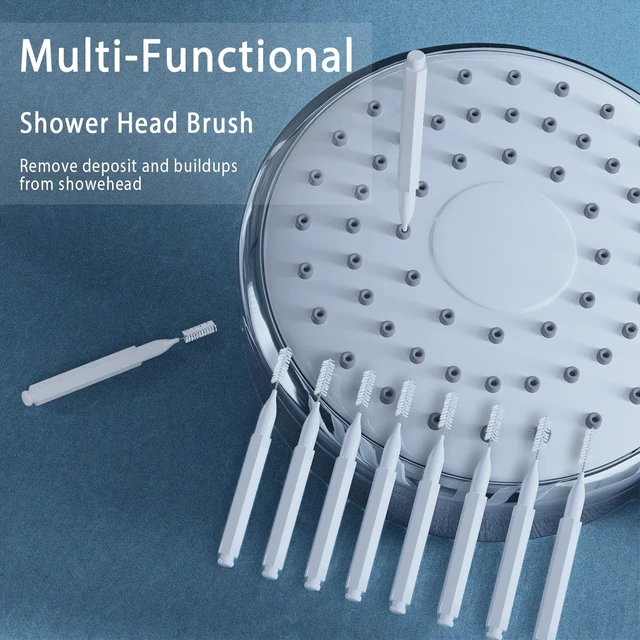 Alt view image 2 of 7 - Lumkew Shower Head Cleaning Brush for Small Hole, White