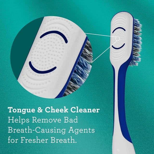 Alt view image 5 of 6 - GuruNanda Gentle Giant Toothbrush, Dual Action Flossing Spiral Bristles, Non-Slip Ergo Dexa Grip, Helps in Teeth Whitening, BPA Free, 1 Count