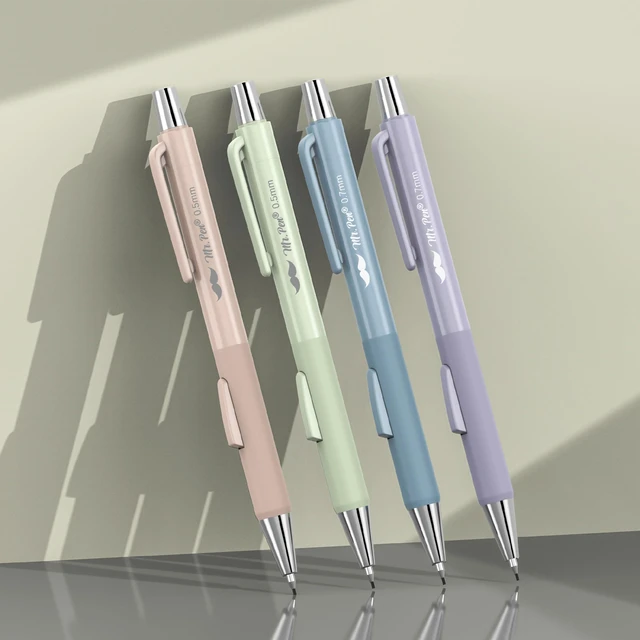 Alt view image 5 of 7 - Mr. Pen Pastel Mechanical Pencil Set, 4 Pack, with Lead Refills and Erasers