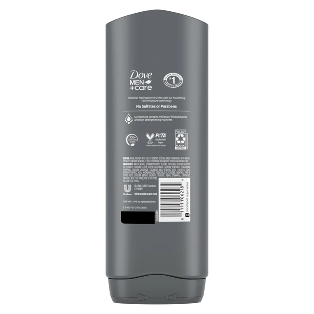 Alt view image 5 of 6 - Dove Men+Care Body and Face Wash Refreshing Extra Fresh 13.5 oz
