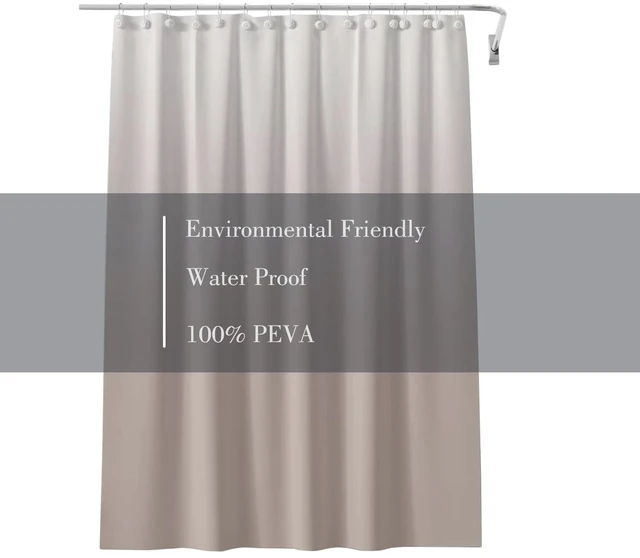 Alt view image 5 of 6 - Shower Curtain Liner 72x72, Plastic Waterproof 4G Lightweight, with Grommets Holes and 3 Heavy Duty Magnetic Weights for Bathroom