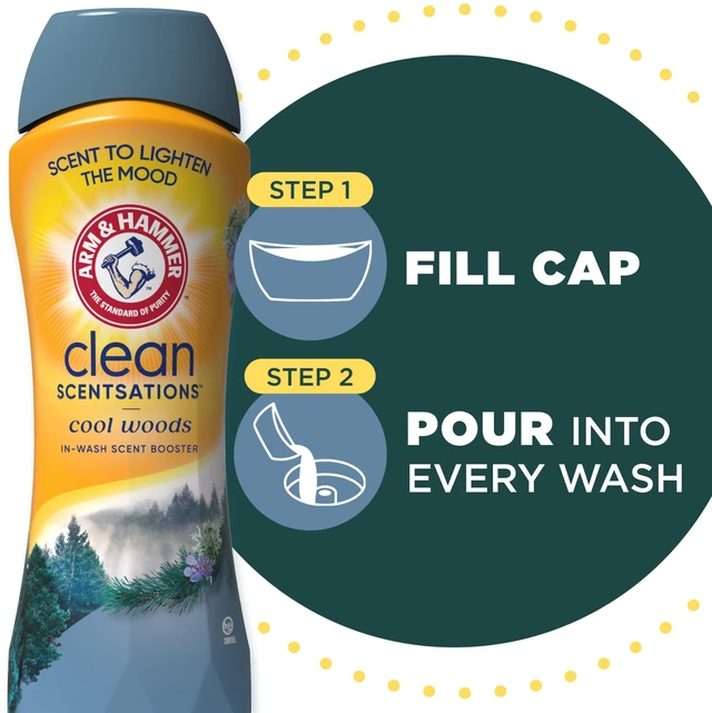 Alt view image 3 of 6 - Arm & Hammer Clean Scentsations Laundry Scent Booster, Cool Woods, 24OZ