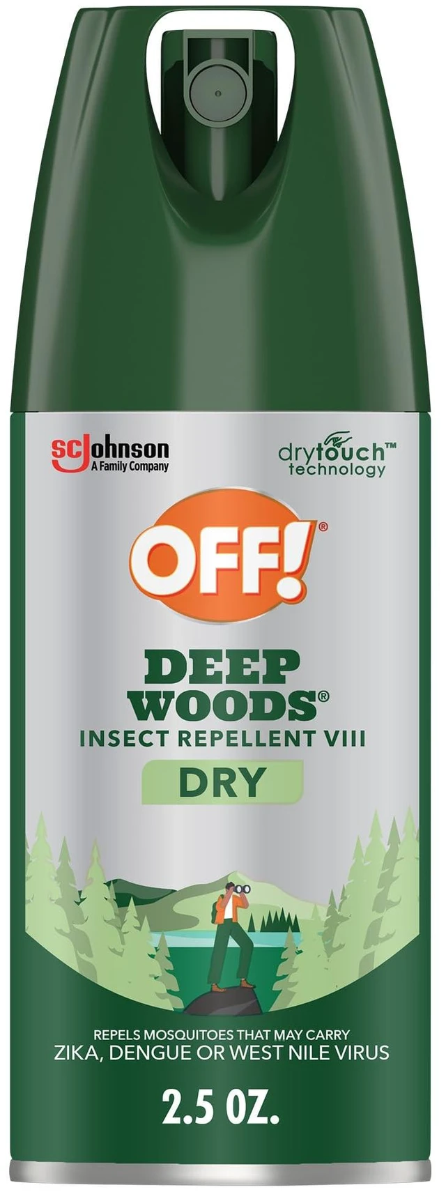 Main image of OFF! Deep Woods Dry Insect & Mosquito Repellent, 2.5oz