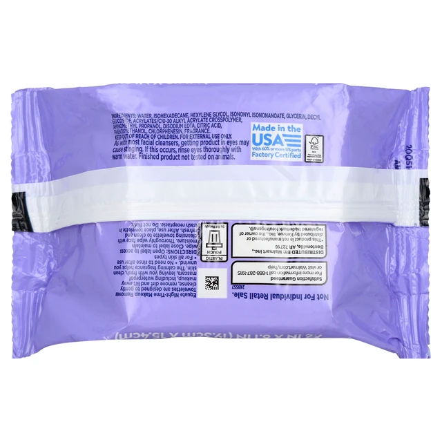 Alt view image 4 of 7 - Equate Night-Time Makeup Remover Cleansing Towelettes, 80 Count