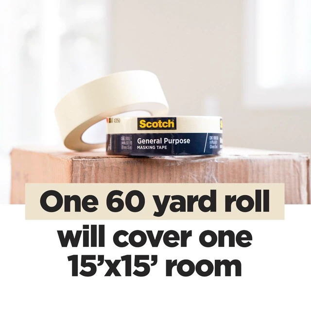 Alt view image 2 of 7 - Scotch 2050 General Purpose Masking Tape, 1Inch Wide, 1 Roll